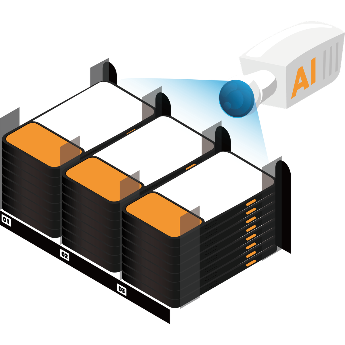 WM880 AI camera automatically scans cartridge inventory